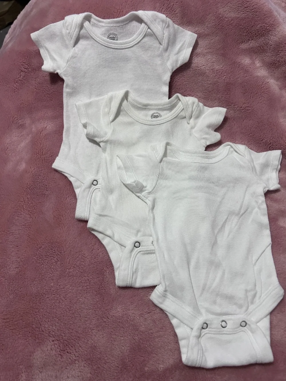 Newborn white onesie